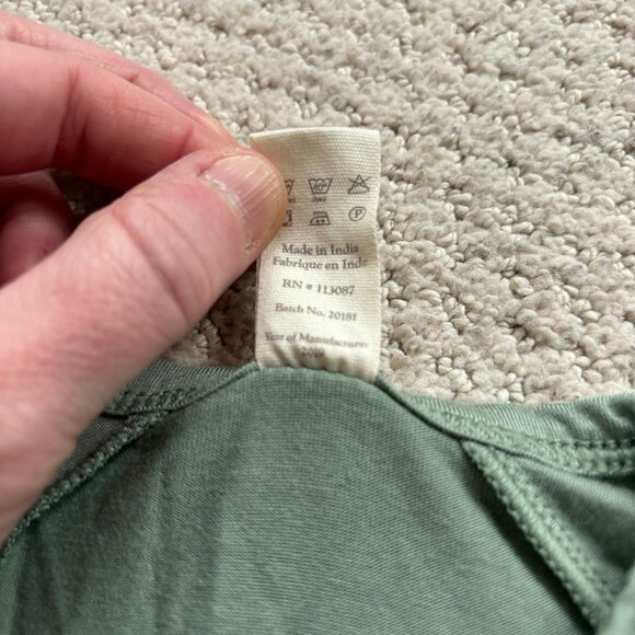 Kate Quinn sage green bamboo kimono bodysuit and rainbow booties - Picture 5 of 6